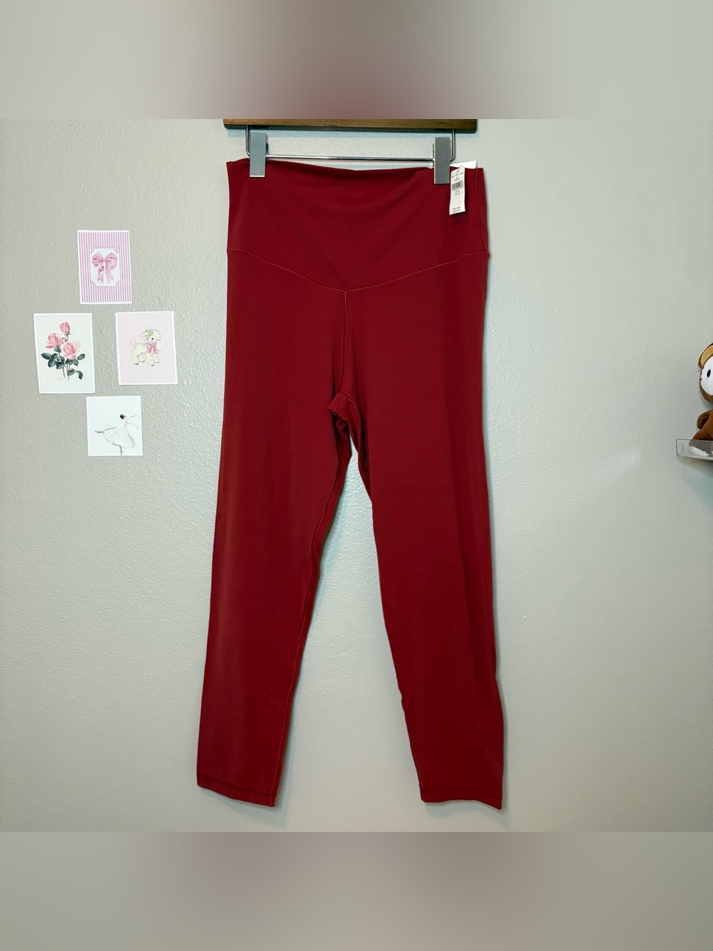Aerie plus size new XL burgundy red real me high waisted leggings cozy casual